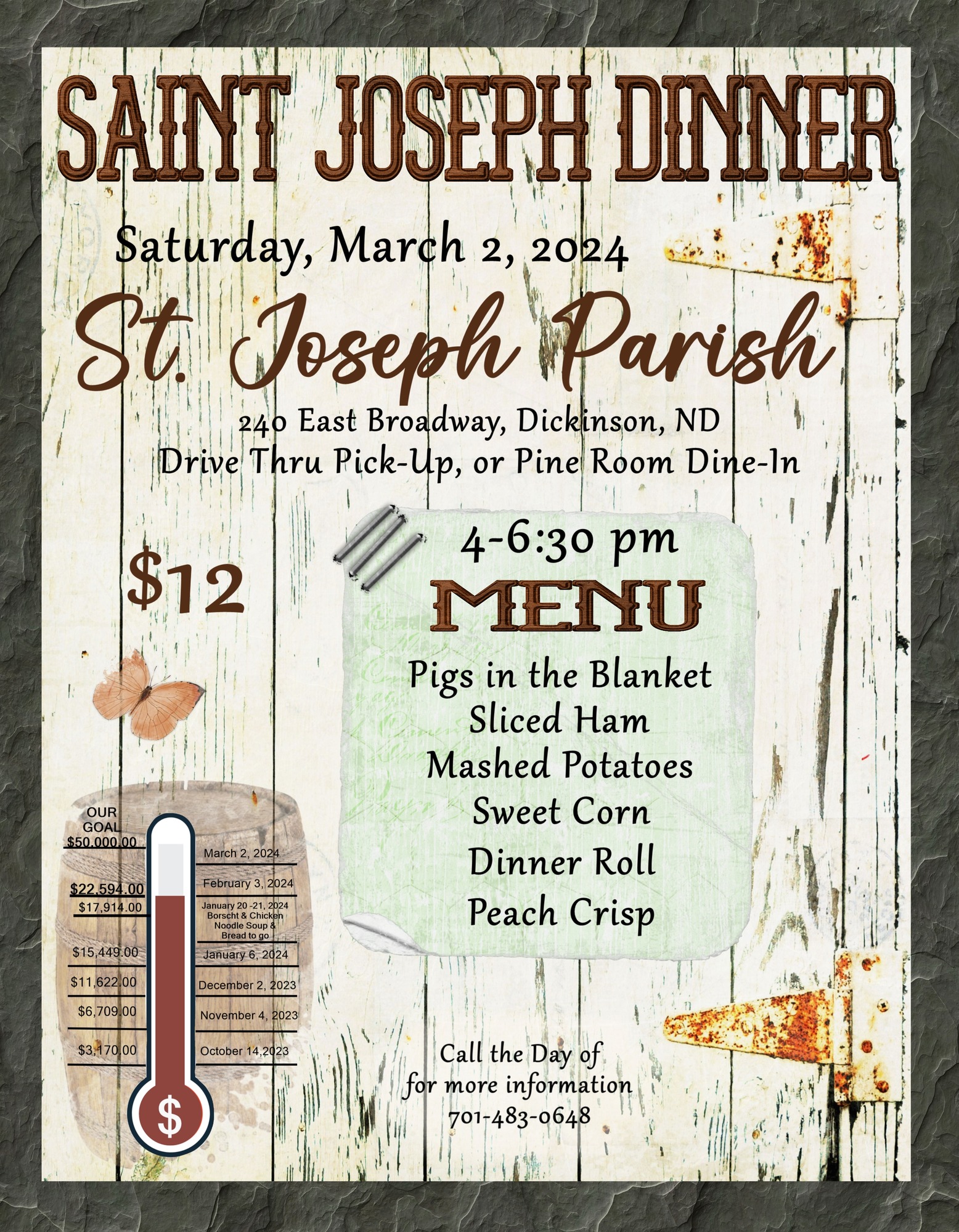 St. Joseph Dinners St Joseph Catholic Church Dickinson, ND